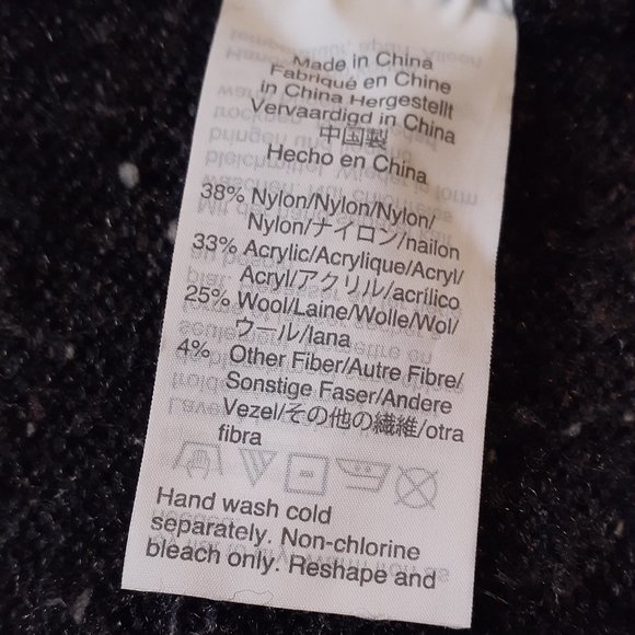 Madewell open cardigan. soft.mid weight color black With White Specks Size M - Picture 5 of 6